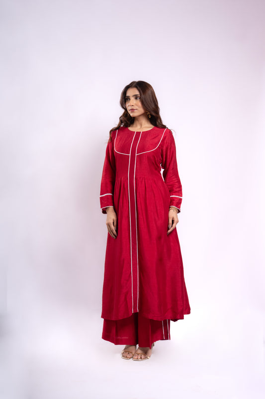 A-LINE CHERRY CO-ORD SET