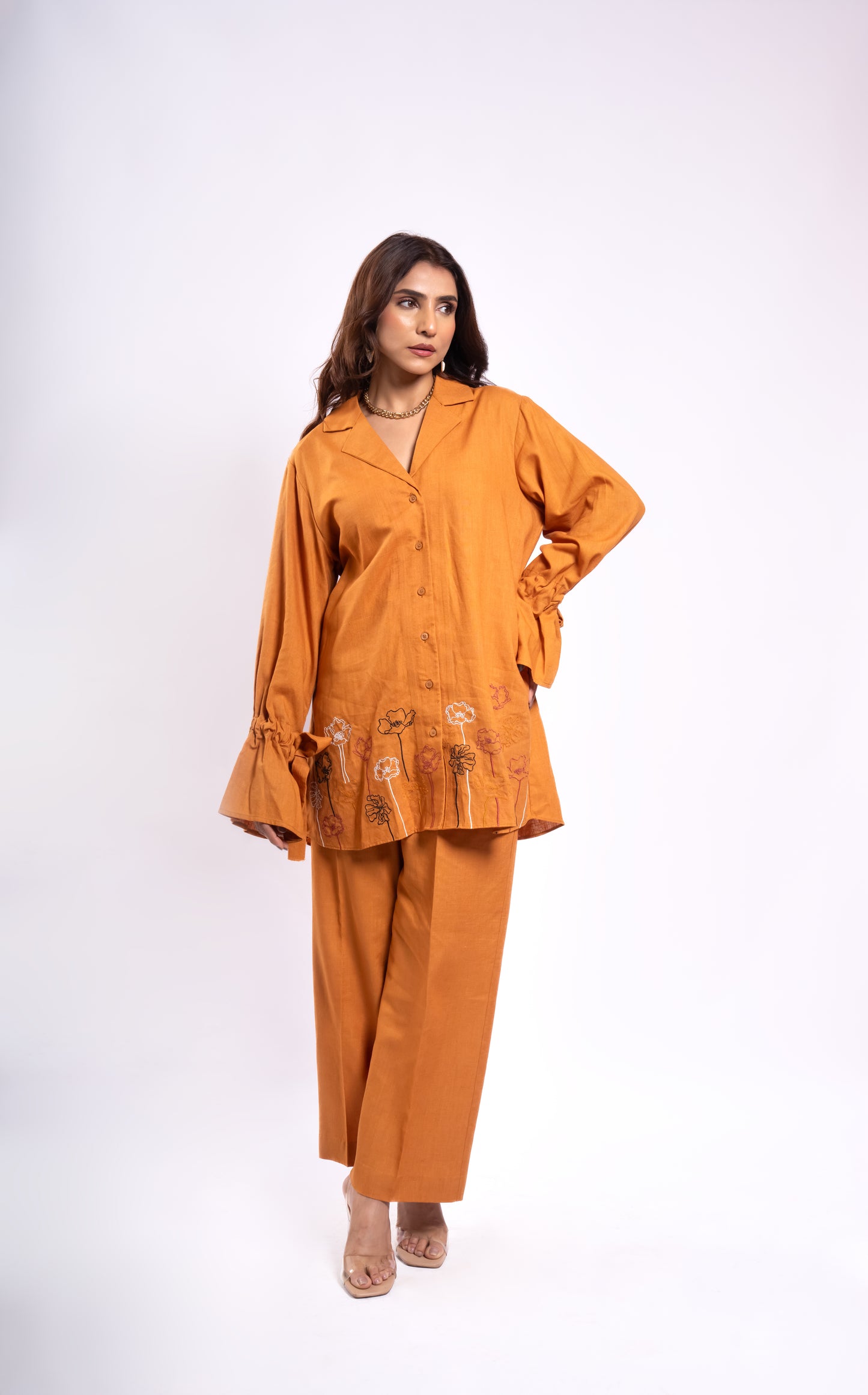 MUSTARD STRING CO-ORD SET