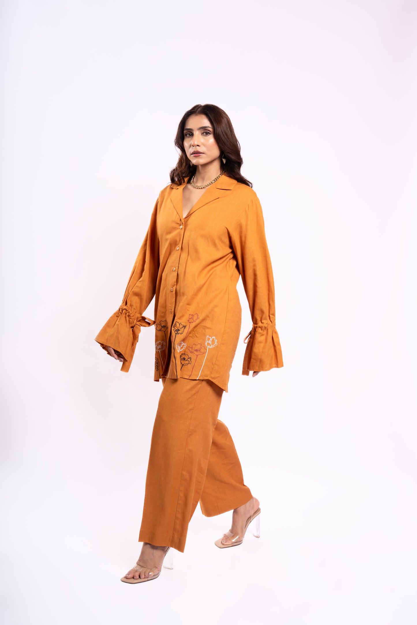 MUSTARD STRING CO-ORD SET