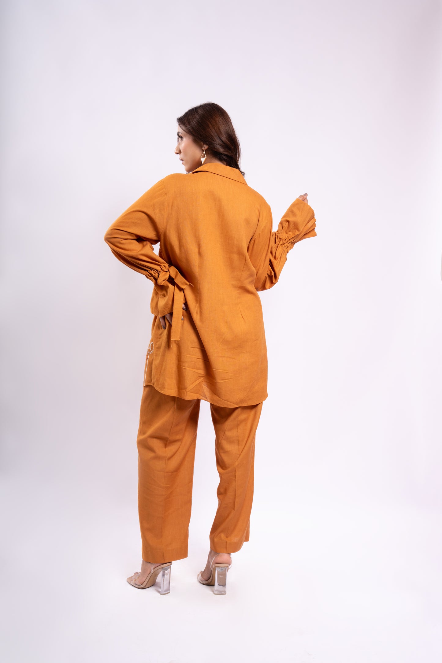 MUSTARD STRING CO-ORD SET