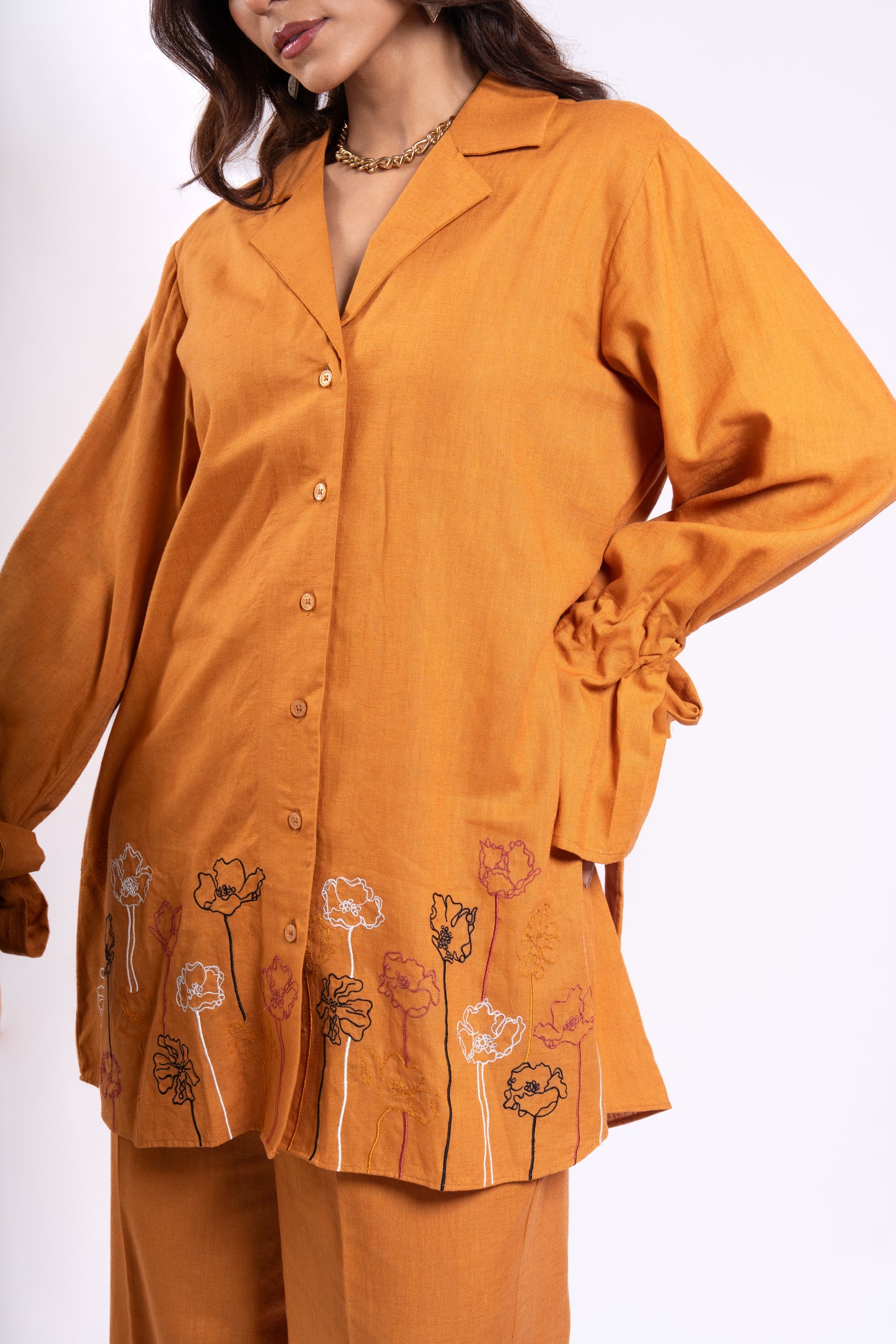 MUSTARD STRING CO-ORD SET