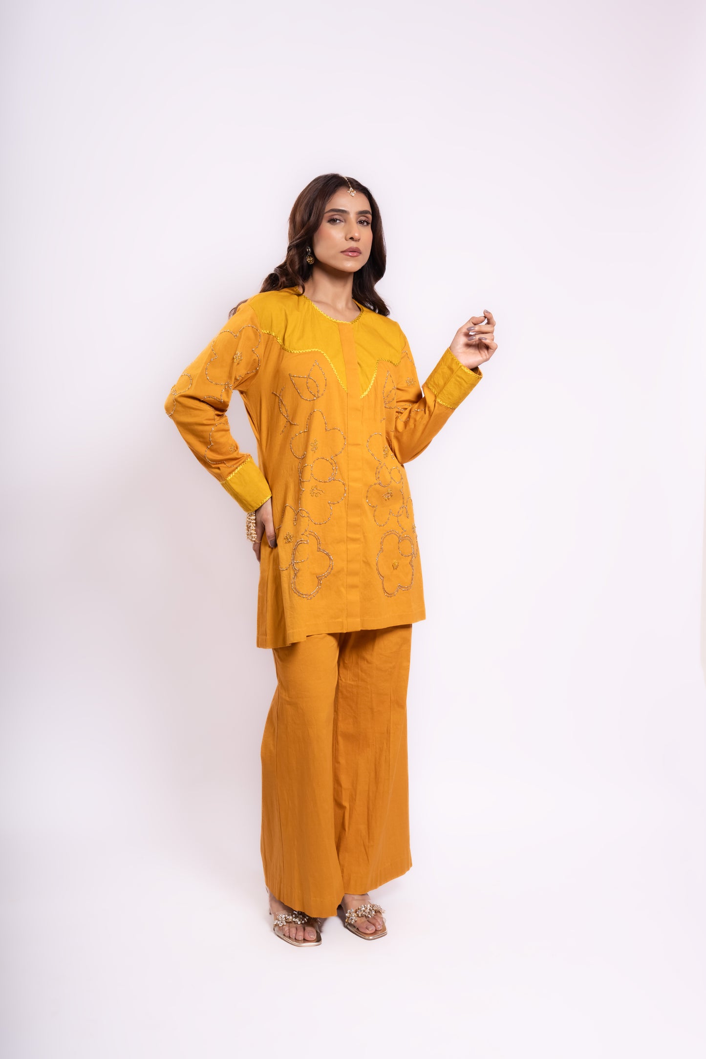 MUSTARD YELLOW CO-ORD SET
