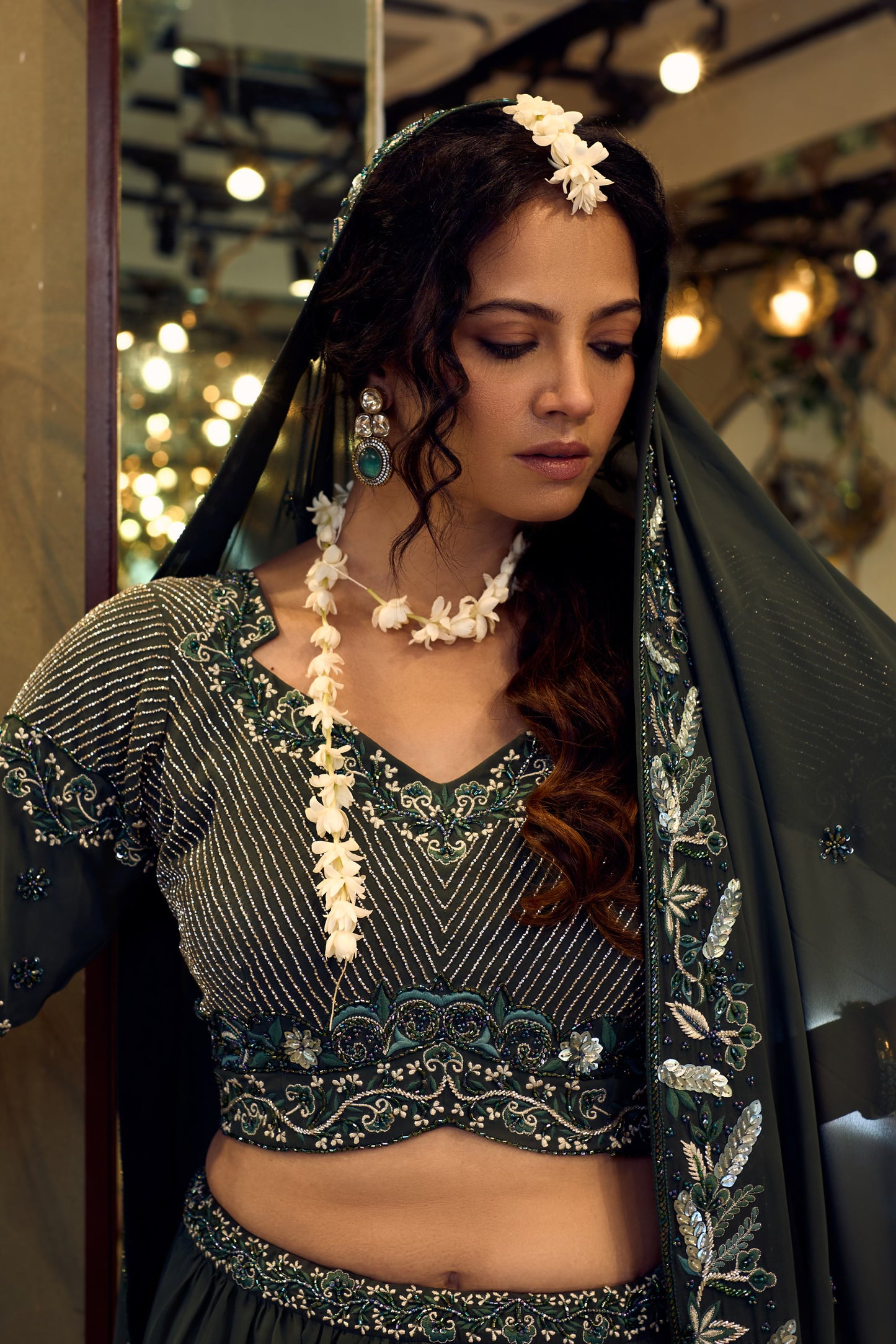 SAGE GREEN LEHENGA