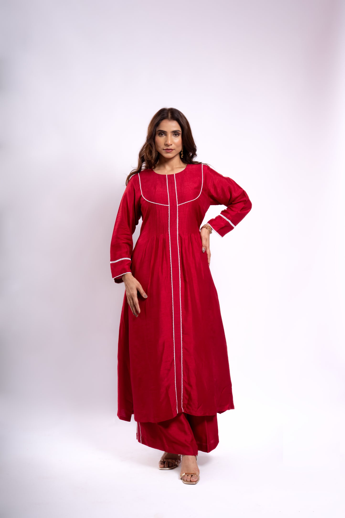 A-LINE CHERRY CO-ORD SET