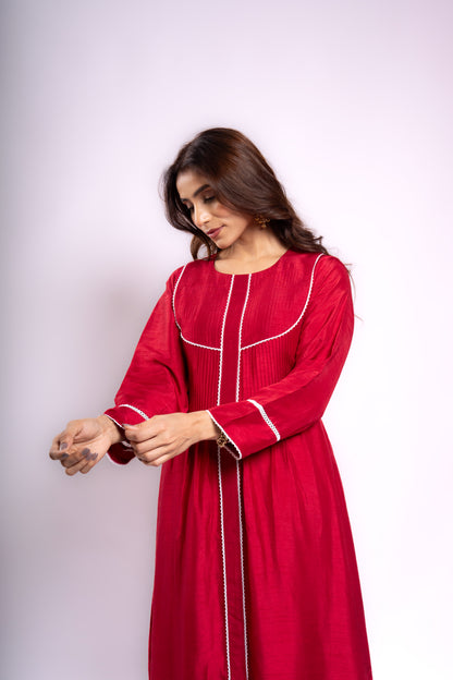 A-LINE CHERRY CO-ORD SET