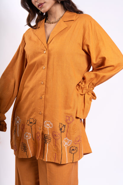 MUSTARD STRING CO-ORD SET